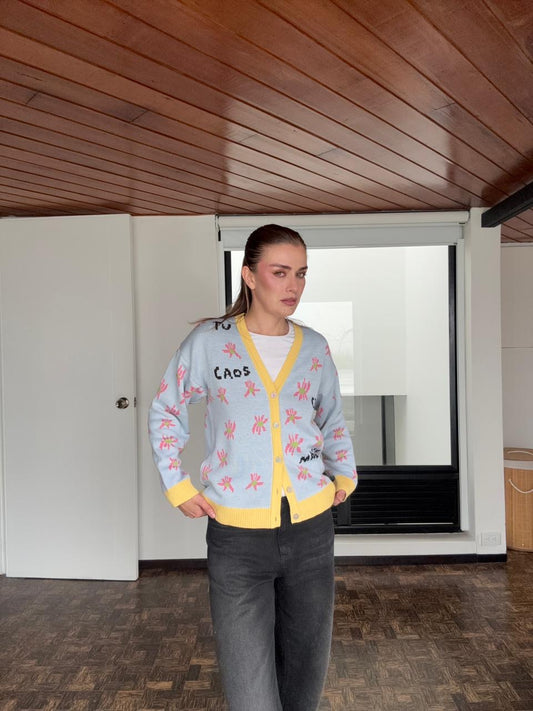 Buzo Tejido El Caos Crea Magia